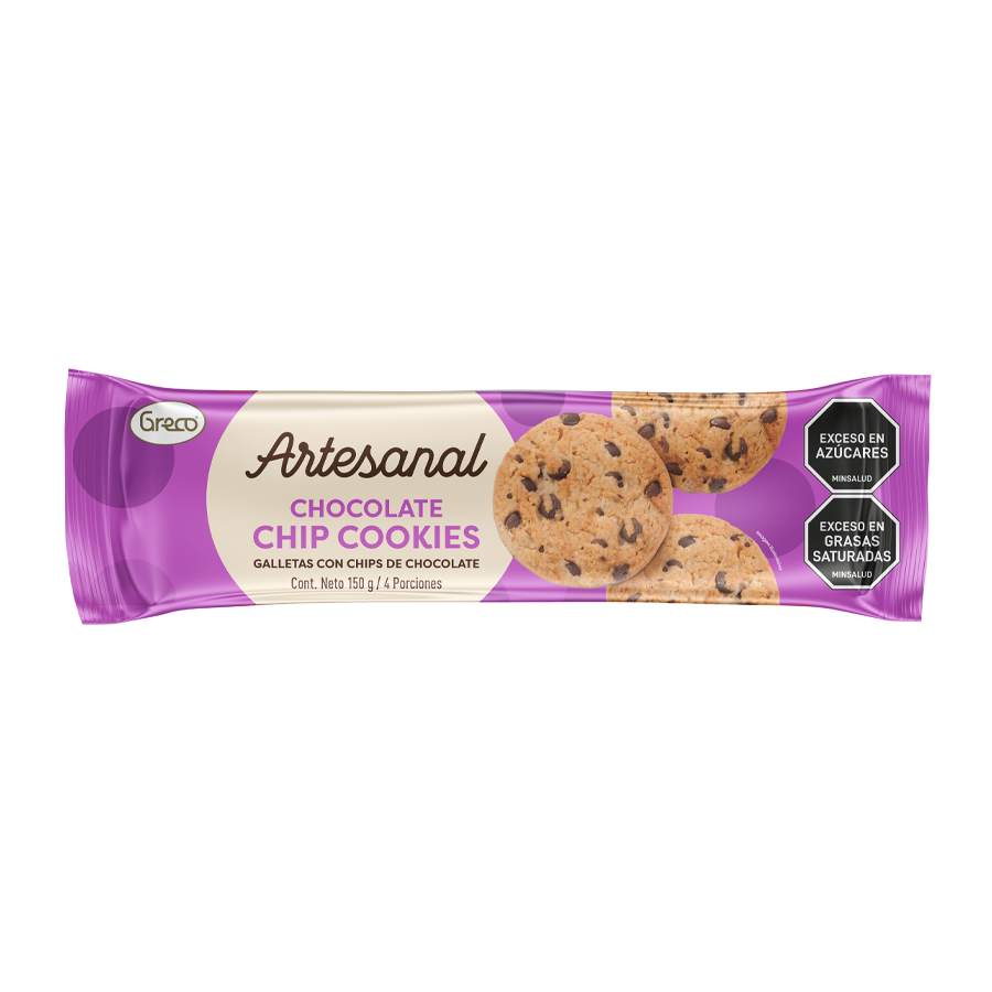 Galletas artesanal chips chocolate greco