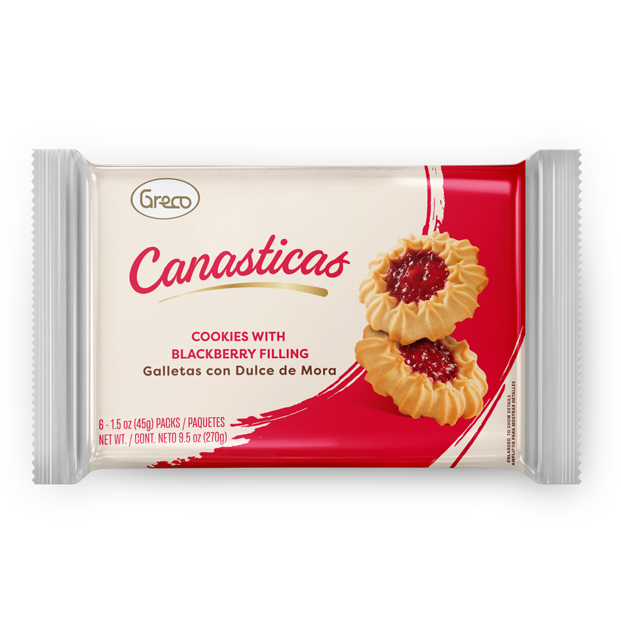 Galletas canasticas mora 270g greco