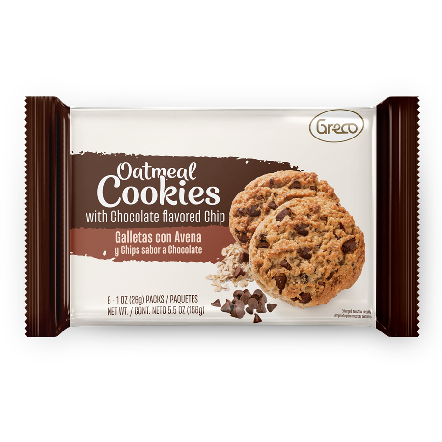 Galletas con avena y chips Greco 156g
