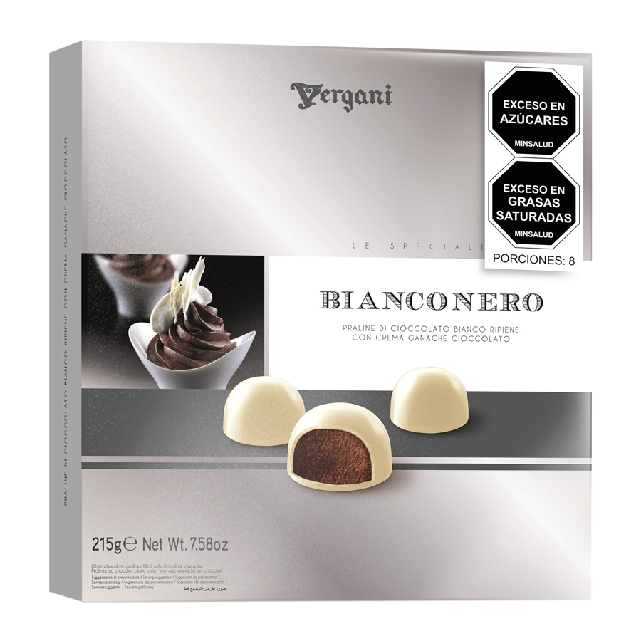 Chocolates vergani bianconero