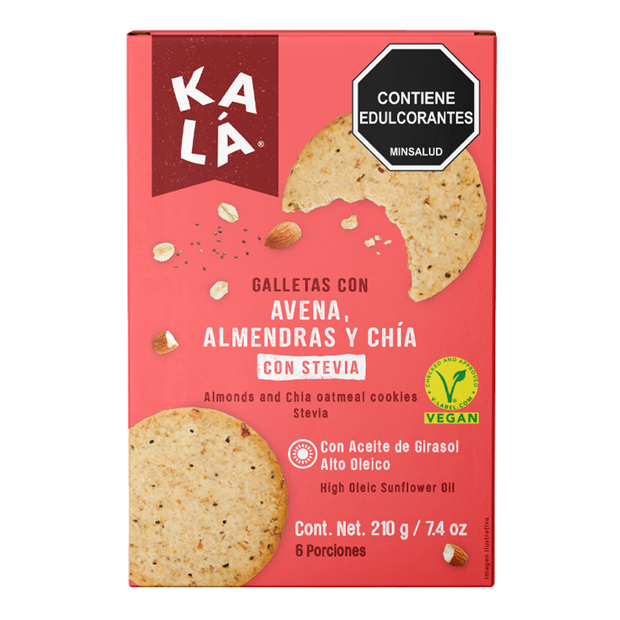 Galletas Kalá almendras y chía 216g