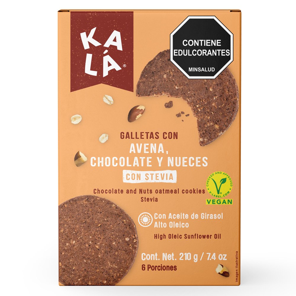 Galletas Kalá chocolate nueces 210g