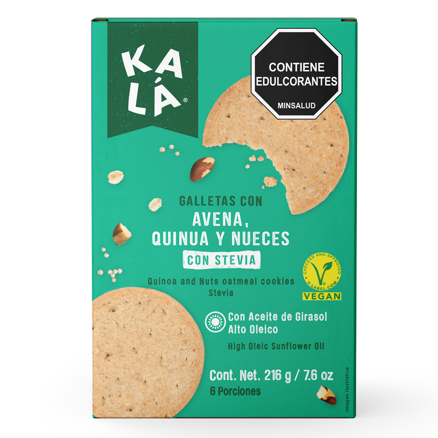 Galletas Kalá quinua y nueces 216g