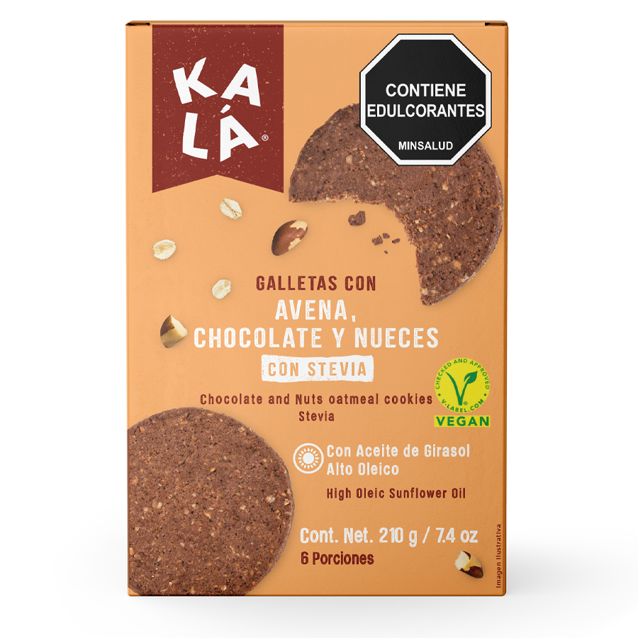 Galletas Kalá chocolate y nueces 210g