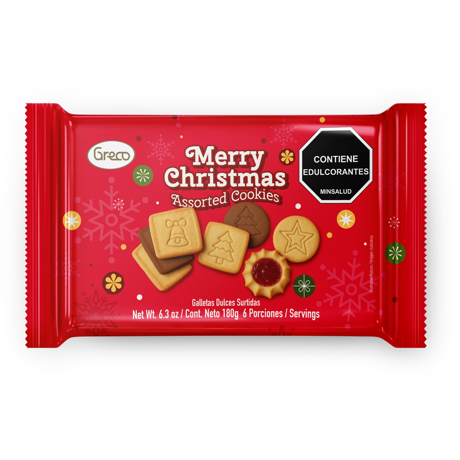 Galletas greco merry christmas 180g
