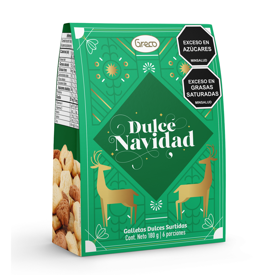 Galletas greco dulce navidad 180g verde