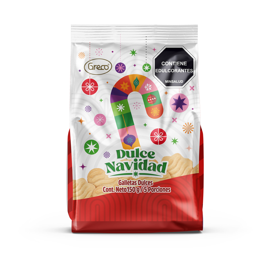 Galletas greco dulce navidad bolsa 150g blanca