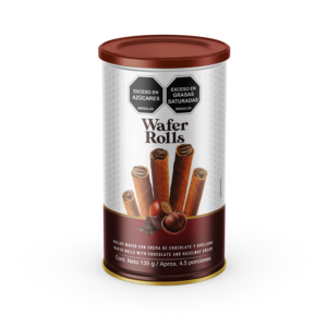 Barquillos wafer rolls avellana 135g