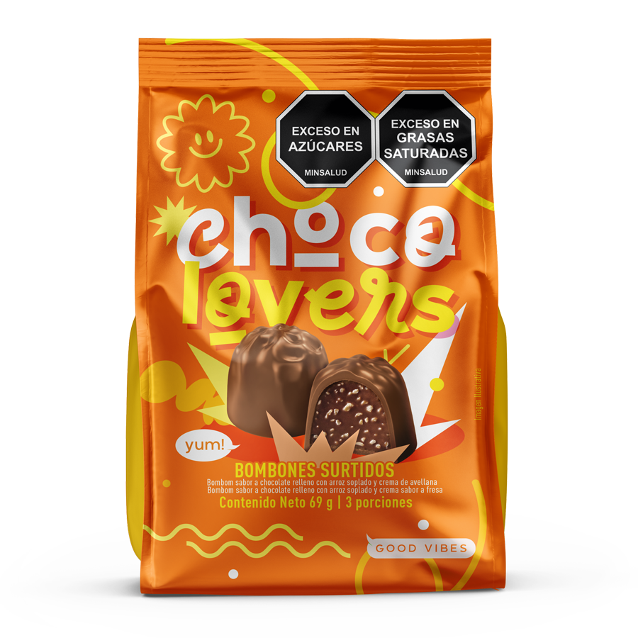 Chocolates choco lovers greco naranja