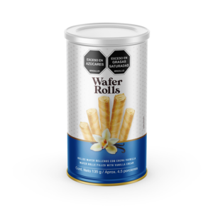 Barquillos wafer rolls vainilla 135g
