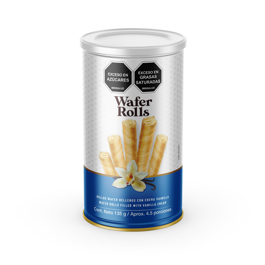 Barquillos wafer rolls vainilla 135g