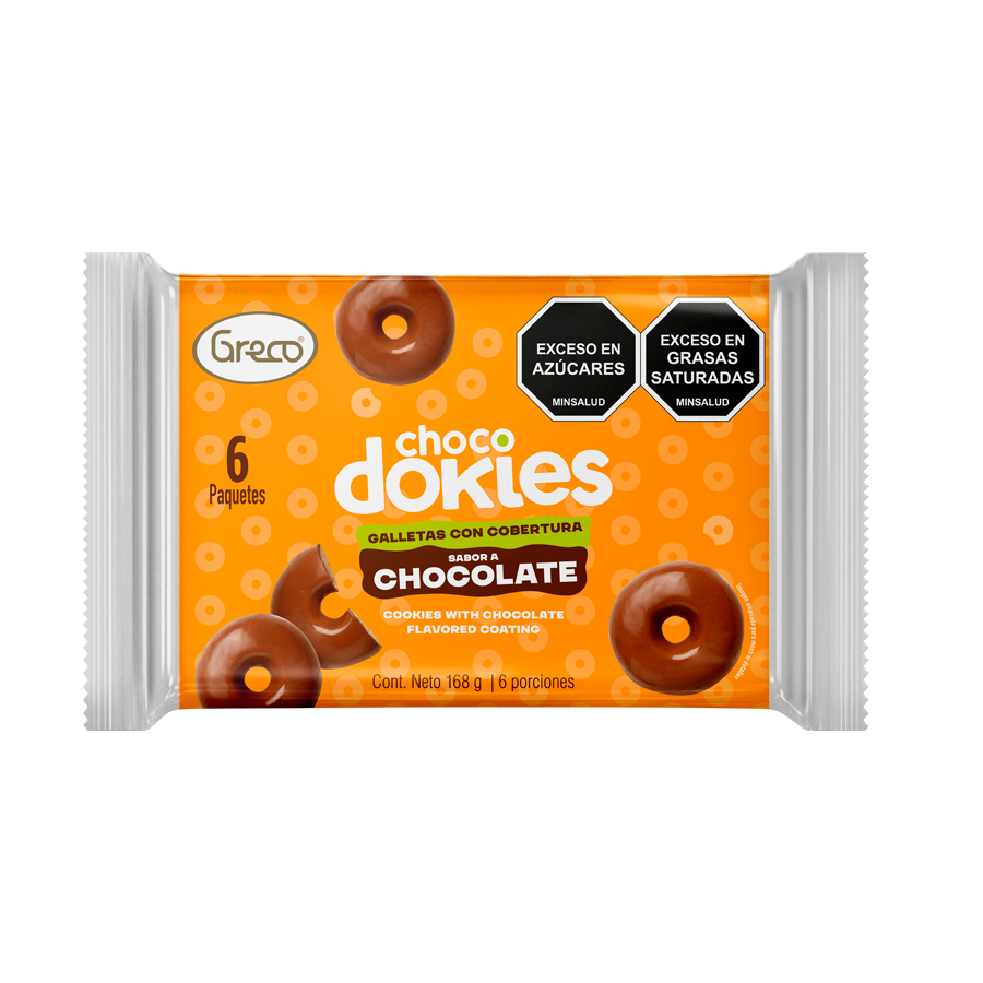 Galletas choco dokies greco x6 168g