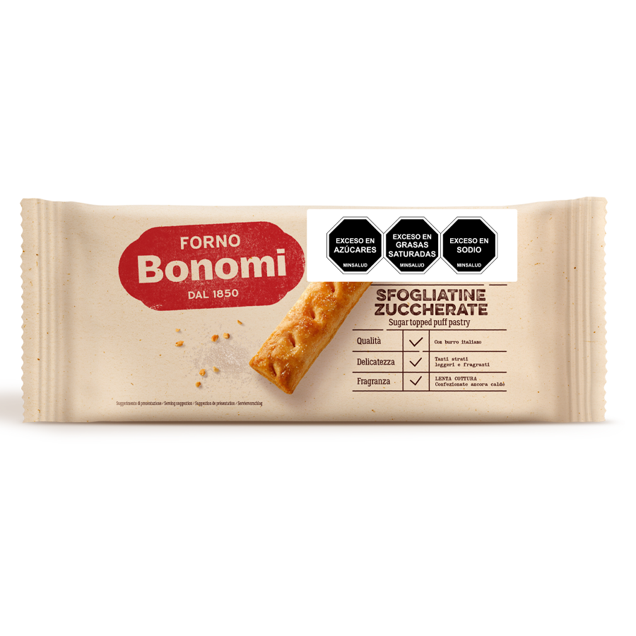 Hojaldre con azúcar bonomi greco